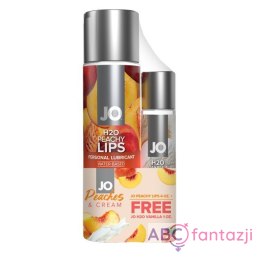 Zestaw lubrykantów H2O Peachy Lips 120 ml & gratis H2O Vanilla Cream System JO System JO