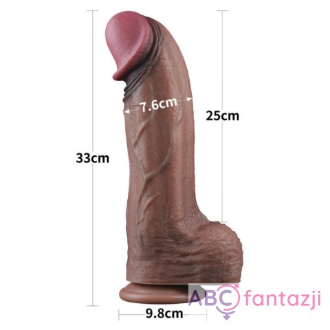 Dildo silikonowe Dual Layered XXL 33 cm Lovetoy Lovetoy Dildo silikonowe Dual Layered XXL 33 cm Lovetoy Lovetoy