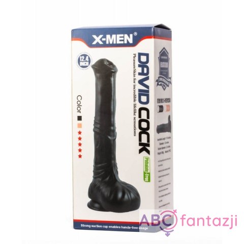 Dildo z przyssawką David 31,5cm X-MEN X-MEN Dildo z przyssawką David 31,5cm X-MEN X-MEN