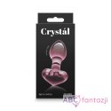Korek analny Heart Pink 8,9cm Crystal Nsnovelties