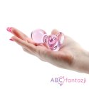 Korek analny Heart Pink 8,9cm Crystal Nsnovelties