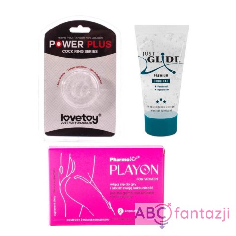 Zestaw pierścień na penisa śr. 1,7cm+ żel 20ml + gratis Lovetoy