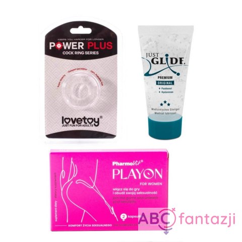 Zestaw pierścień na penisa śr. 2cm+ żel 20ml + gratis Lovetoy