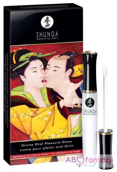 Błyszczyk do ust Divine Oral Pleasure Gloss Strawberry Wine 10ml Shunga Shunga Błyszczyk do ust Divine Oral Pleasure Gloss Strawberry Wine 10ml Shunga Shunga