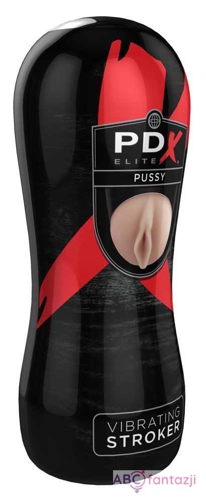 Masturbator z wibracjami Pussy PDX Elite PDX Elite Masturbator z wibracjami Pussy PDX Elite PDX Elite