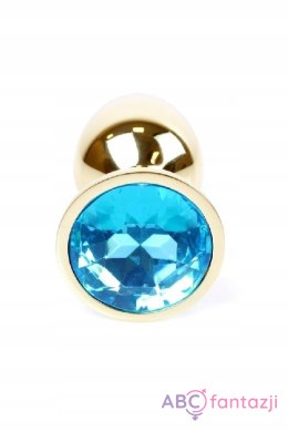 Korek analny z niebieskim kryształem Chisa