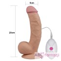 Dildo z wibracjami The Ultra Soft Dude 20,5cm Lovetoy Lovetoy