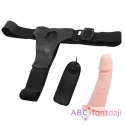 Uprząż z dildo z wibracjami 15cm Lybaile LyBaile