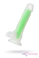 Dildo z przyssawką Beyond Wade Glow Green 20cm Toyfa Toyfa