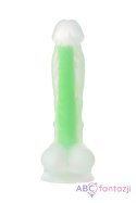 Dildo z przyssawką Beyond Wade Glow Green 20cm Toyfa Toyfa