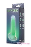 Dildo z przyssawką Beyond Wade Glow Green 20cm Toyfa Toyfa