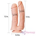 Dildo podwójne z przyssawką 33 Lovetoy Lovetoy