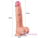 Dildo z przyssawką Dual Layered 25 cm Lovetoy Lovetoy