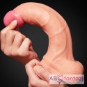 Dildo z przyssawką Dual Layered 25 cm Lovetoy Lovetoy