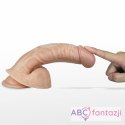 Dildo z przyssawką i wibracjami Real Extreme 22cm Lovetoy Lovetoy