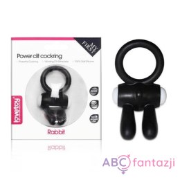 Power Clit Cockring Bunny Black Lovetoy