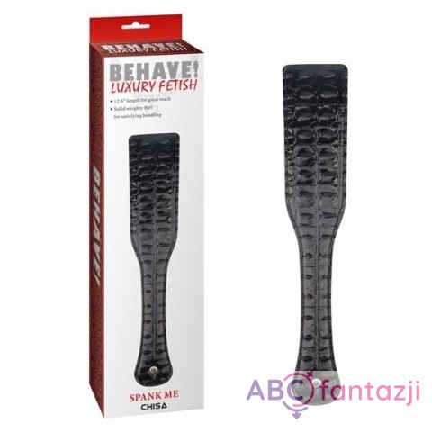 Behave! Spank Me Paddle Black Chisa