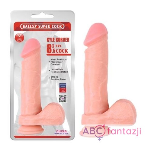 Kyle Korver 8.5" Dildo Flesh Chisa