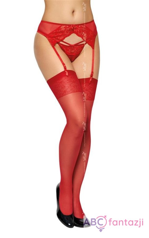 Stockings 5528 czerwony SOFTLINE