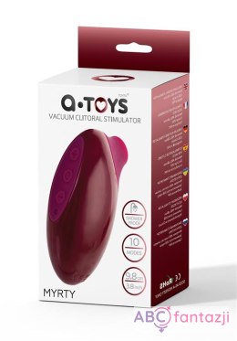 TOYFA A-Toys Myrty Clitoral Vacuum Stimulator, burgundy, 9.8 cm Toyfa