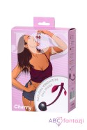 Wild cherry JOS pleasure ball with a ball inside and flexible tail color:cherry Toyfa