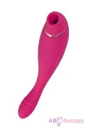 JOS Danvi vibrator with vacuum wave stimulation, silicone, pink, 21.5 cm Toyfa