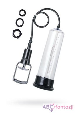 A-TOYS, Penis Pump, PVC, Transparent, 27.5 cm, 3 cock rings included Toyfa