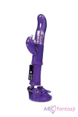 A-TOYS, Vibrator with clitoral stimulator, TPR, purple, 22,5 cm Toyfa