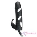 Pretty Love 5,5 Inch Vibrating Penis Sleeve Black LyBaile