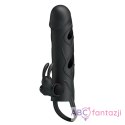 Pretty Love 5,5 Inch Vibrating Penis Sleeve Black LyBaile