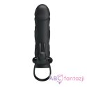 Pretty Love 5,5 Inch Vibrating Penis Sleeve Black LyBaile