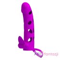 Pretty Love 6 Inch Vibrating Penis Sleeve Pink LyBaile