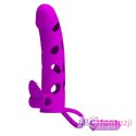 Pretty Love 6 Inch Vibrating Penis Sleeve Pink LyBaile