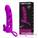 Pretty Love 6 Inch Vibrating Penis Sleeve Pink LyBaile