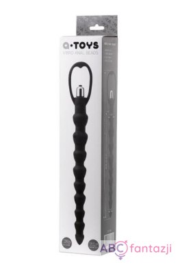 A-TOYS, Anal Vibration Chain, Silicone, Black, 32,7 cm Toyfa