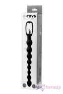 A-TOYS, Anal Vibration Chain, Silicone, Black, 34 cm Toyfa