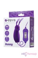 A-TOYS, Vibro egg 'Bunny', with control panel, silicone, violet Toyfa