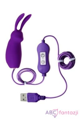 A-TOYS, Vibro egg 'Bunny', with control panel, silicone, violet Toyfa