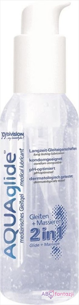 *AQUAglide 2 in 1, Lubricant and massage gel, 125 ml.