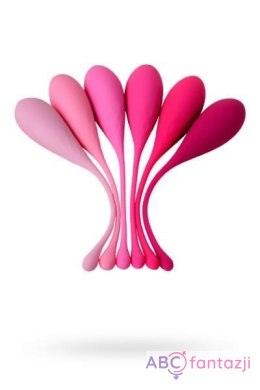 XEROMANTICA Set of 6 vaginal balls K-ROSE,silicone, pink Toyfa