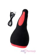 Erotist Eruption; Rechargeable masturbator, Silicone, Black, 18.5 cm. Toyfa