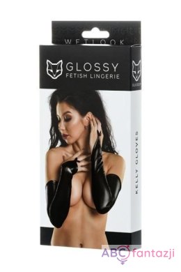 Glossy Wetlook gloves Toyfa