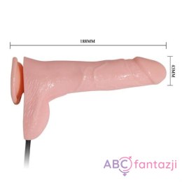 Inflateable Dildo Vibrating TPR Material Flesh 18,8 cm LyBaile