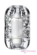 Lingam Khani, Vibrating Masturbator, TPE, Transparent, 9 cm Toyfa