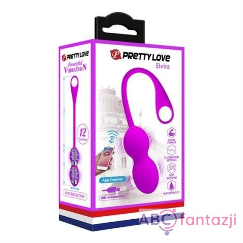 Pretty Love Elvira Phone control vibro balls Purple LyBaile