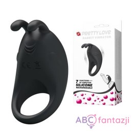 Pretty Love Rabbit vibrator ring Black LyBaile