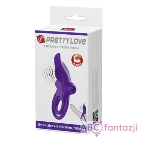 Pretty Love Vibro Penis Ring Purple LyBaile