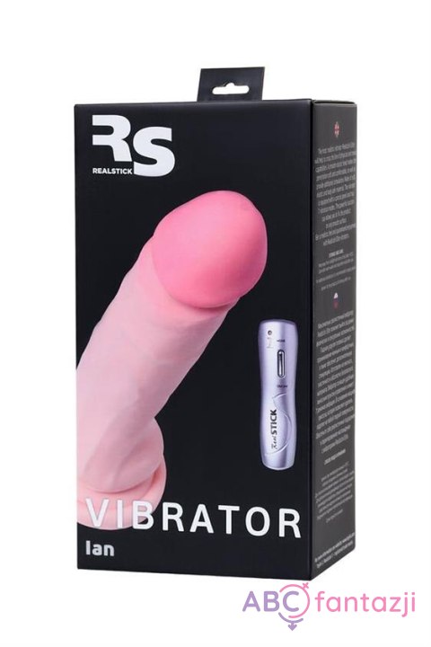 RealStick Elite, Vibrator on a suction cup, body, 7 vibration modes, 17 cm Toyfa