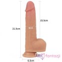 8.5" Nature Cock Rotating Flesh Lovetoy