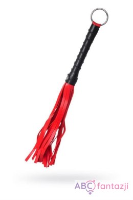 Anonymo flogger, PU leather, red, 28 cm Toyfa